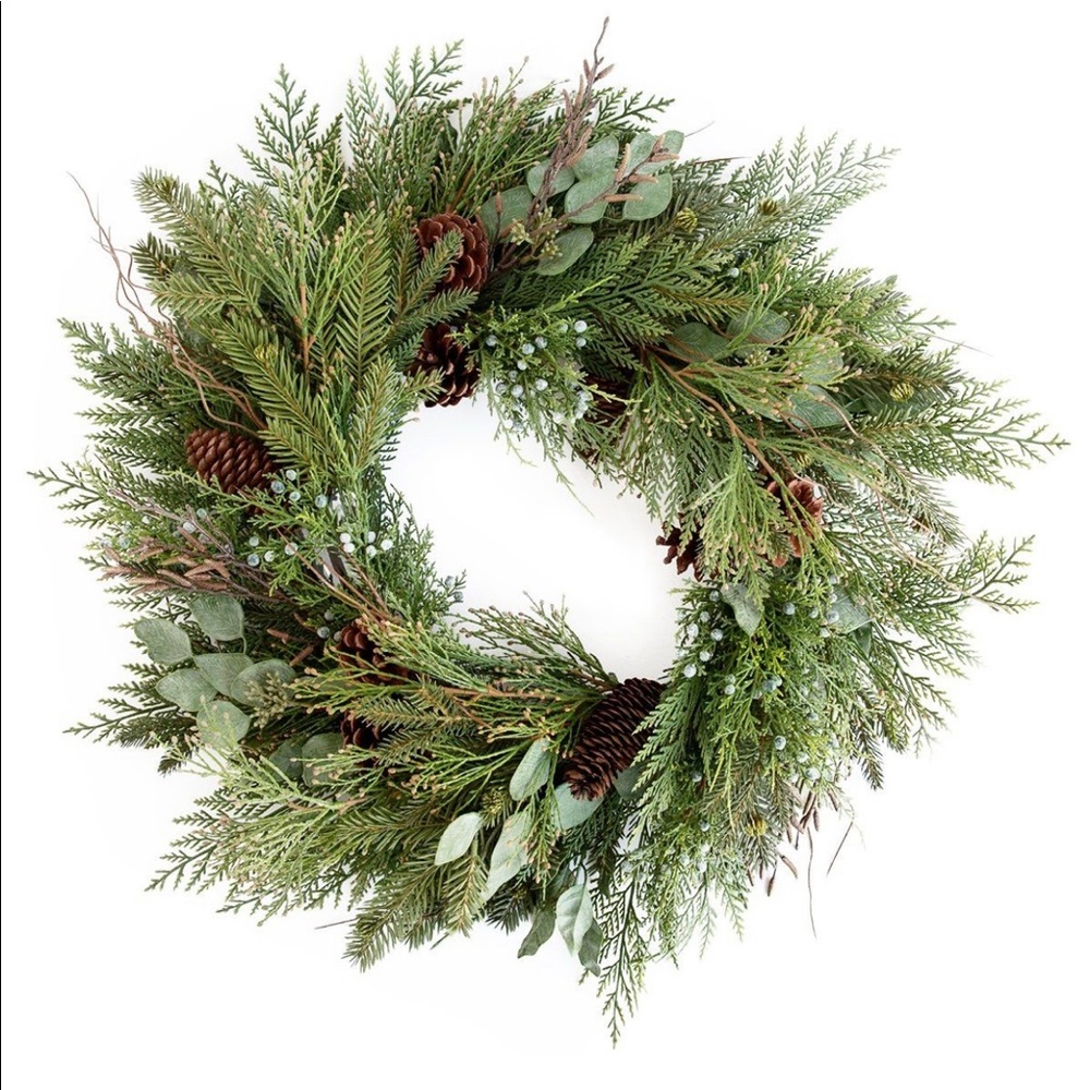 Faux Cedar and Pine Wreath - Studio McGee